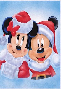 Home Interiors: Mickey and Minnie Christmas Themed Towel