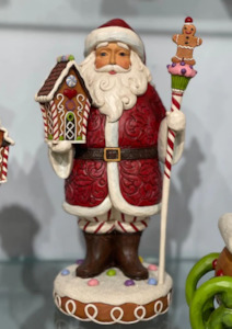 Jim Shore - Heartwood Creek - Gingerbread Santa with Staff
