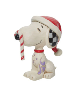 Heartwood Creek And Department 56 Range: Peanuts By Jim Shore - Snoopy with Candy Cane