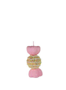 Pale Pink and Sprinkle Hanging Round Lollie