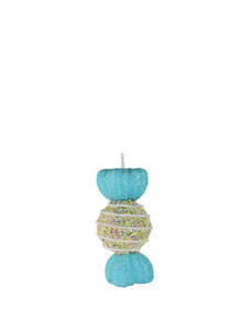 Gingerbread Peppermint And Candy Range: Pale Blue and Sprinkle Hanging Round Lollie