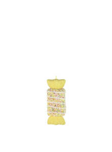 Gingerbread Peppermint And Candy Range: Pale Yellow and Sprinkle Hanging Square Lollie