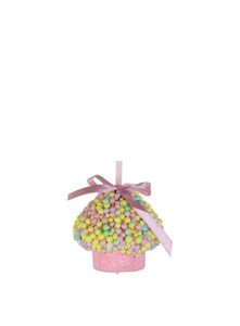 Gingerbread Peppermint And Candy Range: Pink Sprinkle Hanging Cupcake