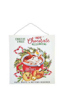 Hot Chocolate - MDF Hanging Sign