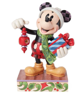 Disney Traditions - Jim Shore - Santa Mickey Bauble and Christmas Gift