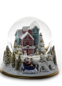 All Things Disney: Pastel Inspired Winter Village Snow Globe