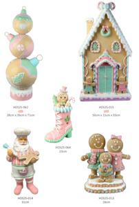 Gingerbread Collection: Candy Pastel Pink Boot with Gingerbread  - Pastel Theme
