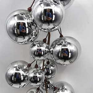 Silver Bauble Garland - 2m