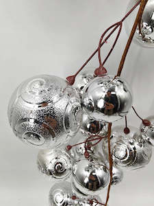 Silver Bauble Garland - 2m