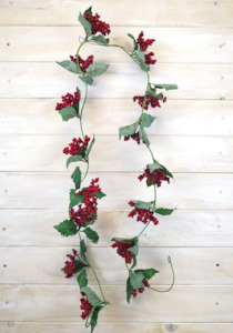 Christmas Trees: Holly with Small Berry Garland (Copy)