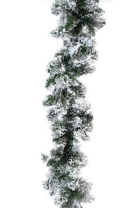 Christmas Trees: Flocked Royale Deluxe Garland - 2.7m