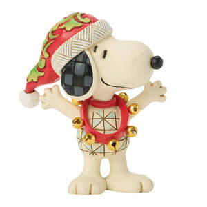 Heartwood Creek And Department 56 Range: Peanuts By Jim Shore - Snoopy with Bells on - Mini
