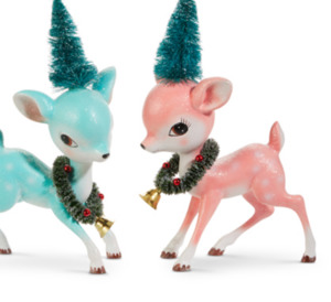 Gingerbread Peppermint And Candy Range: Pale Pink Festive Reindeer
