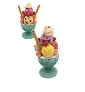 Ice Cream Parfait Cups Hanging Decoration