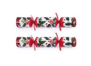 Gift Voucher: Celebration Crackers - 10 inch - Traditional Holly