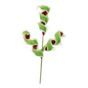 Gingerbread Peppermint And Candy Range: Fluffy Red and Green Swirl Coil Spray