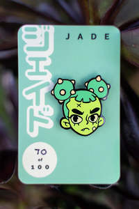 'JADE' Limited Edition Enamel Pin by Stacey Robson