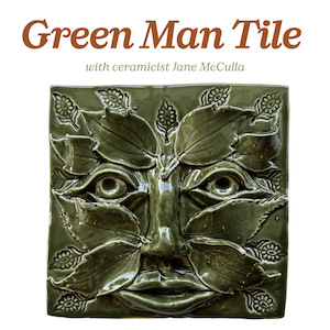 Products: Green Man Tile - Canterbury Horticultural Society