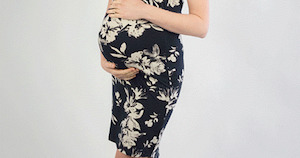 Dresses: Mrs Smith Maternity Midnight Floral Breastfeeding Dress