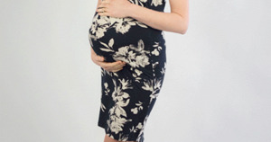 Dresses: Mrs Smith Maternity Midnight Floral Breastfeeding Dress