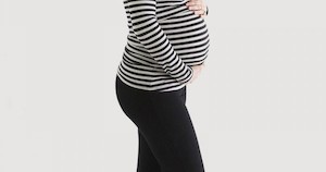 Mrs Smith Maternity Long Sleeve Striped Nursing Top