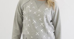 Mrs Smith Maternity Crosses Printed Maternity & Nursing Sweatshirt