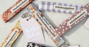 Nappies + Accessories: Cloth Nappy Hashtag Key Chain (Exclusive To Chubby Cheeks)