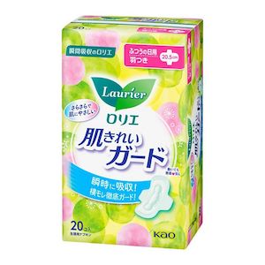 Bodaycare: kao Laurier Beautiful Skin Guard Regular Daily Use 20.5cm 20 Pieces