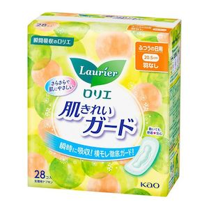 kao Laurier Beautiful Skin Guard Regular Daily Use 20.5cm 28 Pieces No Wings