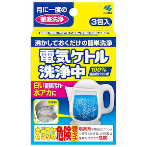 Kitchen: KOBAYASHI Pharmaceutical Electric Kettle Cleaning Powder 15g*3