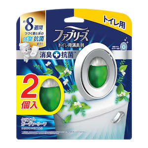 Febreze W Deodorizer Toilet Deodorizer + Antibacterial Crisp Garden Leaf 6.3mL x 2
