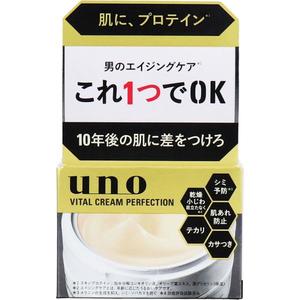 Skincare: Shiseido UNO Perfection All In One Gel Cream for Men Q10 Anti Aging Type 90g