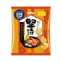 Calbee Crispy Potato Chips Garlic Shrimp Salt Flavor 60g
