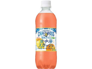 Snacks: Suntory Craft Boss World Tea Mediterranean Orange & Lemon Drink 490ml