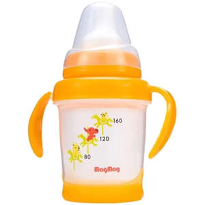 Frontpage: Pigon mag mag spout handle straw cup for baby 5+ months