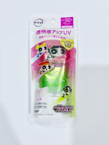 Skincare: Rohto 2025 Limited Edition The Powerpuff Girls Collaboration AQUA Sunscreen 80g (Pink Green)
