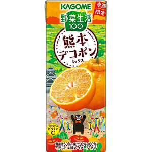 Snack: KAGOME Limited Kumamoto Mandarin Mix Juice 195ml