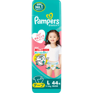 Pampers Dry Care Diapers Tape L 44 pieces