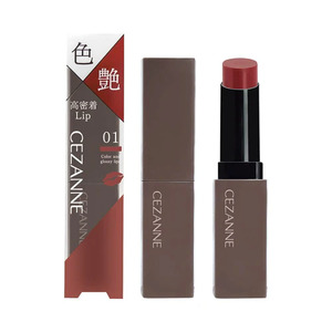 CEZANNE Color and Glossy Lipstick 01# Fig Brown