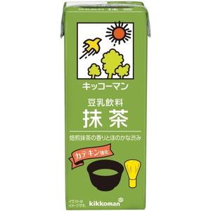 Snacks: KIKKOMAN Soy Milk Beverage Matcha Green Tea Flavor 200ml