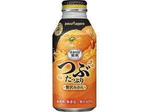Snacks: POKKA SAPPORO Canned Fruit Pulp Juice Mandarin Orange Flavor 400g