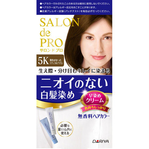Frontpage: DARIYA Salon de Pro Fragrance-Free Hair Color Quick-Dye Cream for Gray Hair #5K Chestnut Natural Brown