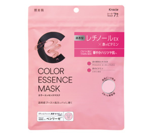 Kracie Hadabisei Color Essence Mask Elasticity & Moist Pink 7 Sheets