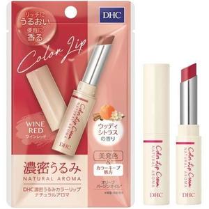 Makeup: DHC Deep Moisturing Color Lip Balm Wine Red