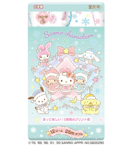 Marutomi Sanrio Characters Winter Toilet Papers 2-ply 12pcs