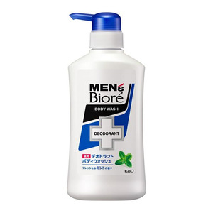 Fragrance: KAO Biore Men's Medicated Deodorant Body Wash Fresh Mint Scent 440ml