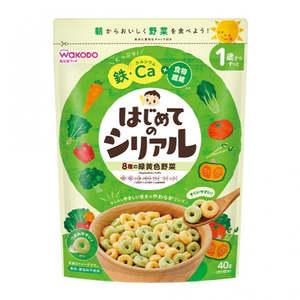 Frontpage: wakodo baby vegetables cereal circle 1+ year 40g green