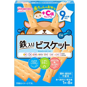 Frontpage: Wakodo baby snack + Ca iron biscuit  9+months