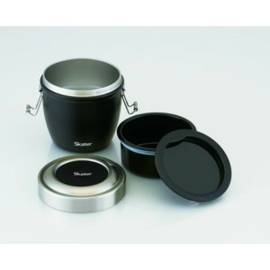 skater bento box lunch box stainless steel STLBD8AG black  800ml