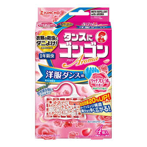 Dai Nippon Jochugiku Gongon Aroma for Wardrobe Rich Floral Scent Pack of 4